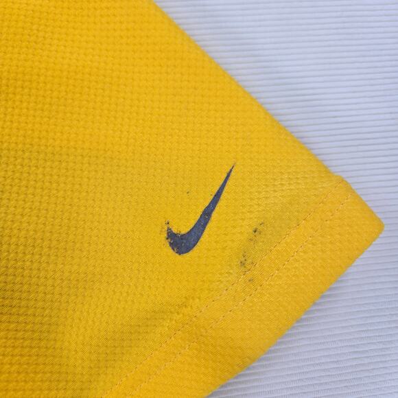 Nike Dri-Fit Yellow Short Sleeve Bike Cycling Zip Up Jersey Men's‎ Size XL - Picture 7 of 9